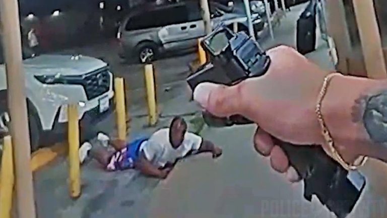 Houston Police Officer Shoots Man Running in Front of a Store With a Gun in Hand