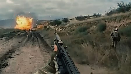 Azerbaijani Soldiers Assault Armenia Trenches in Nagorno-Karabakh  Captured On Helmet Cam