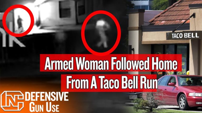 Armed Woman Followed Home From Taco Bell, Shoots Intruder Forcing His Way Into Garage