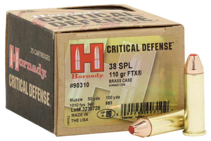 Hornady Critical Defense .38 Special +P 110gr JHP